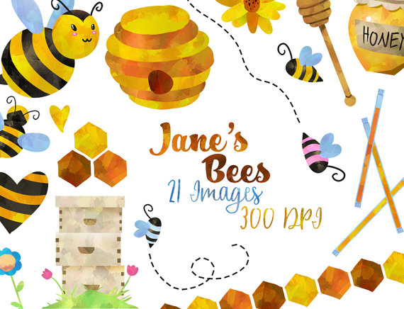 Bee clipart watercolor, Bee watercolor Transparent FREE for