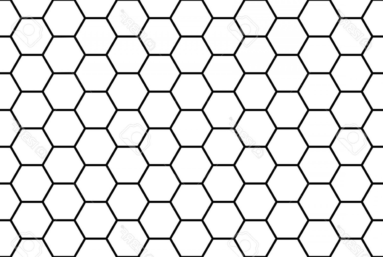 Black And White Honeycomb Vector