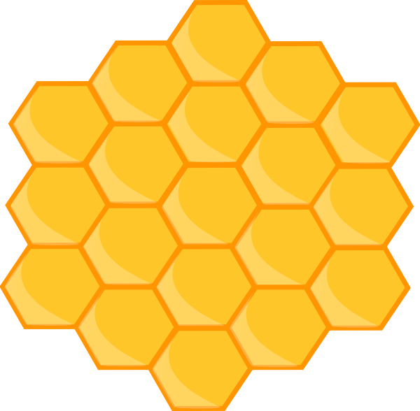 honeycomb clipart single