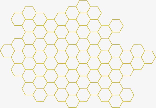 Geometric Honeycomb, Honey, Bee, Sweet PNG Transparent