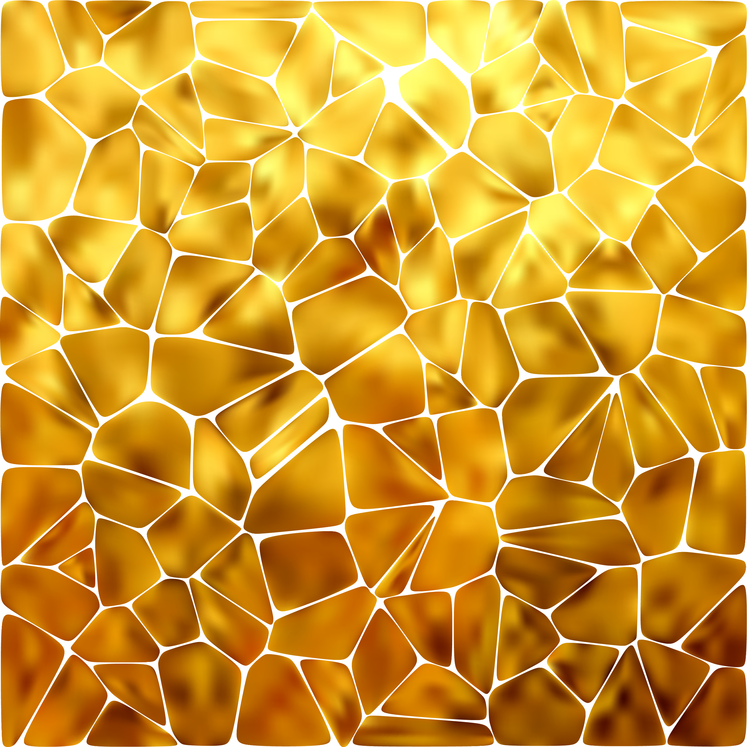 Honeycomb gold aluminium.