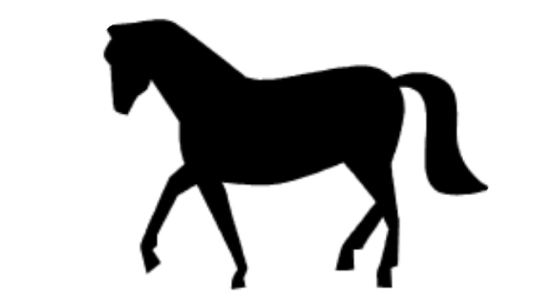 horse clipart black