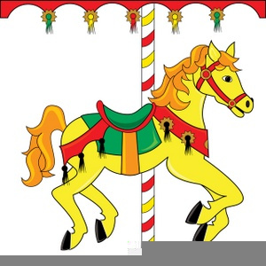 Free Carousel Horses Clipart