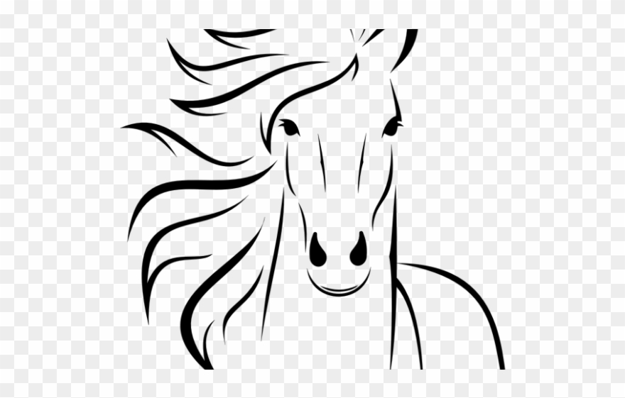 Horse clipart easy.