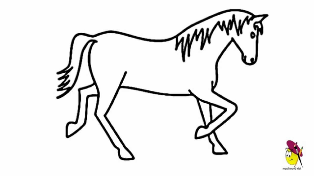 Horse drawing easy.