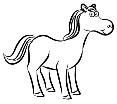 Free horse drawing.