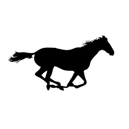 Running horse clipart