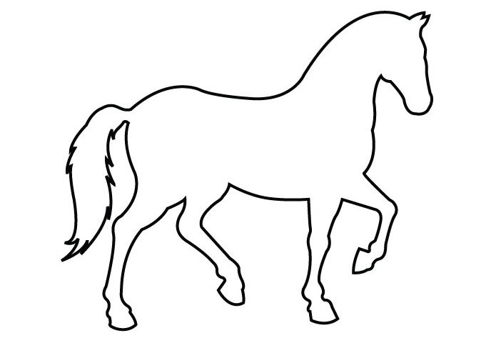 Simple Outline Horse