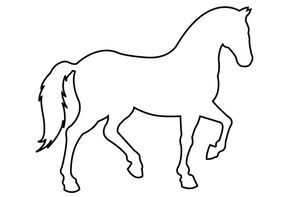 Simple outline horse.