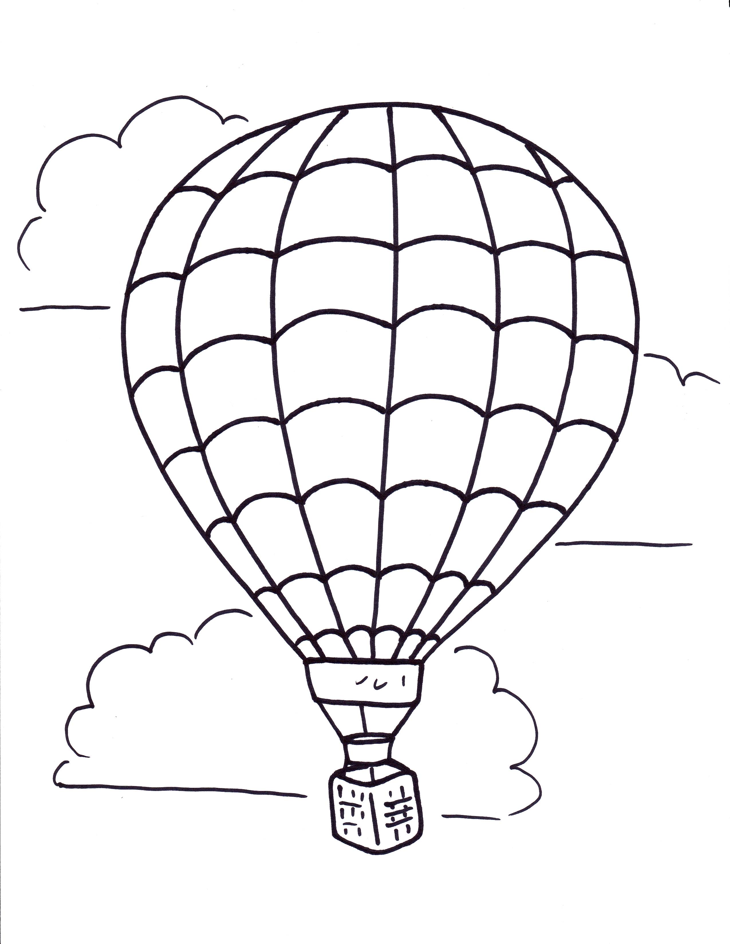 Hot air balloon black and white related hot air balloon