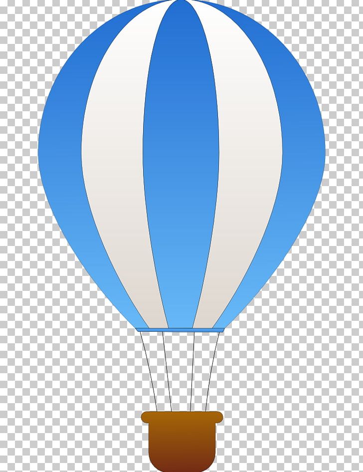 hot air balloon clipart blue