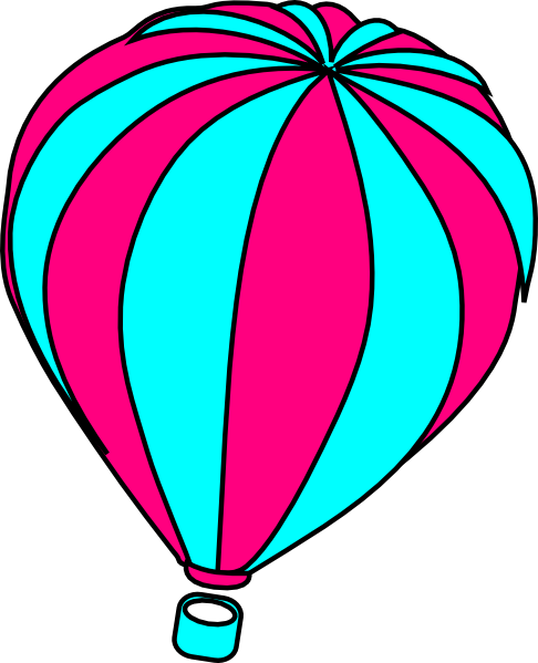 hot air balloon clipart colorful