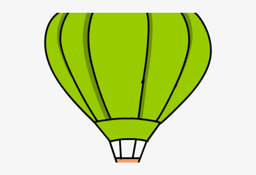 Hot Air Balloon Clipart Green