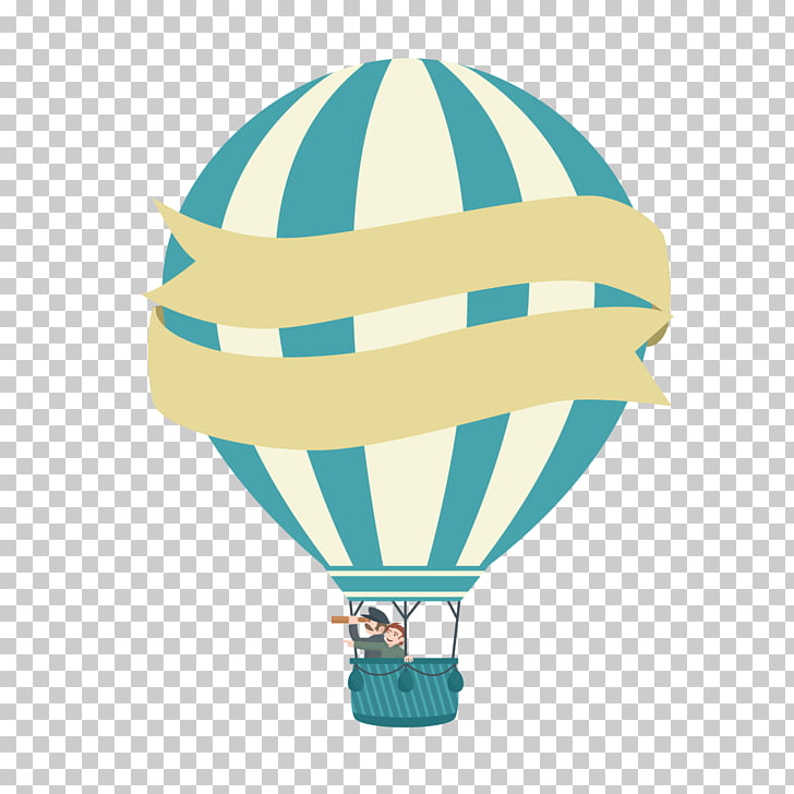 Hot air balloon Euclidean , hot air balloon, white and green