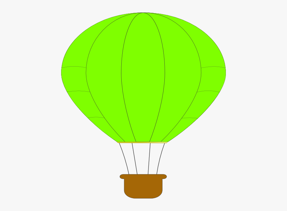 Green Hot Air Balloon Clip Art