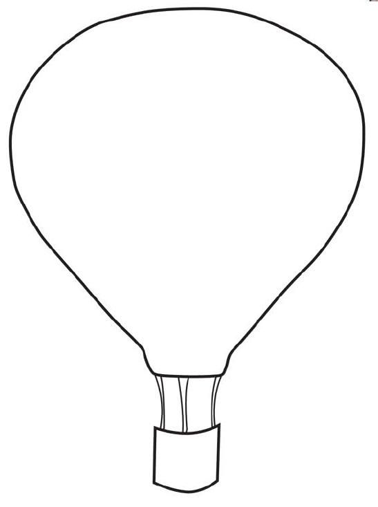 FREE Printable Hot Air Balloon Template