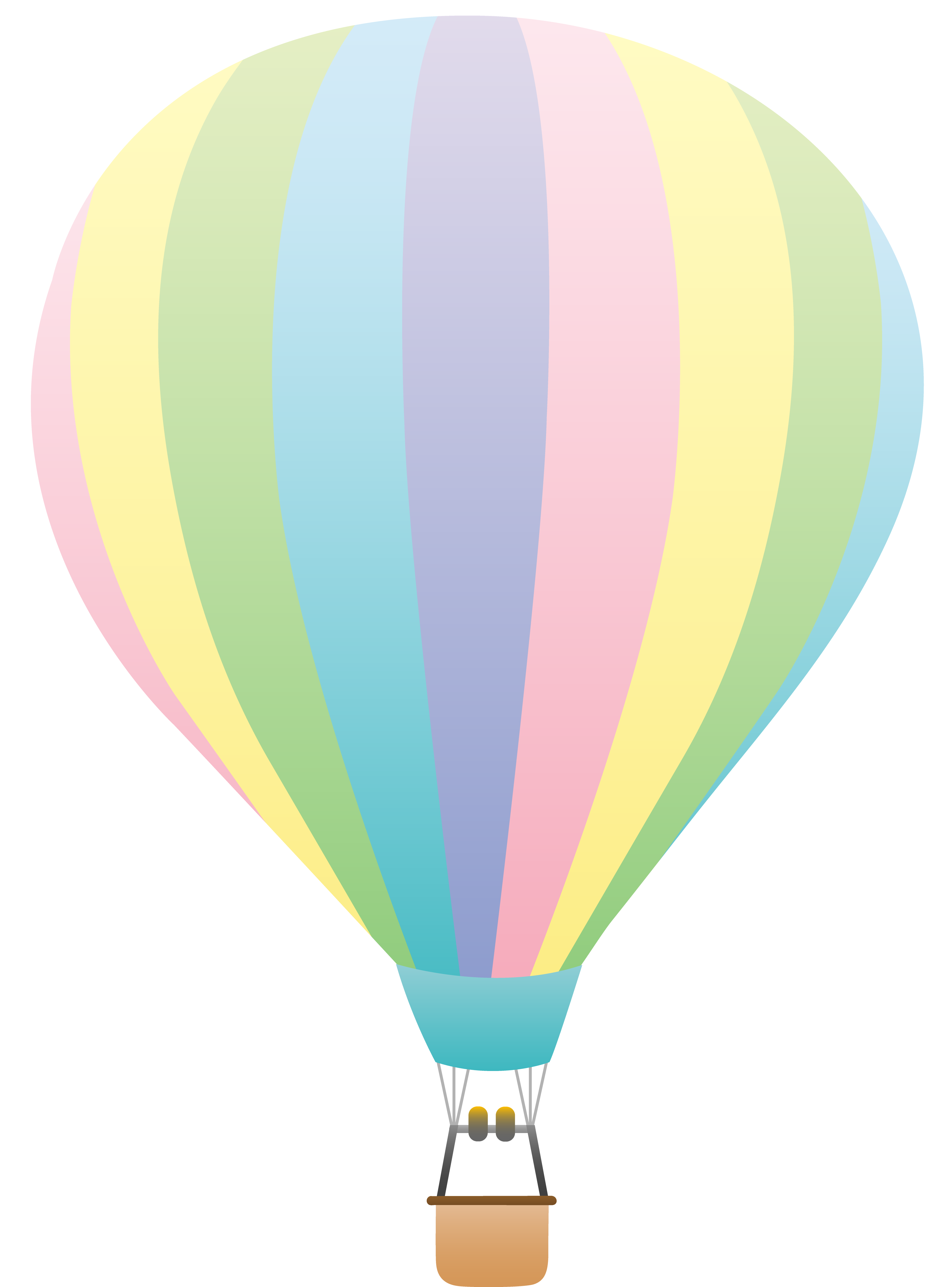 Pastel Rainbow Hot Air Balloon