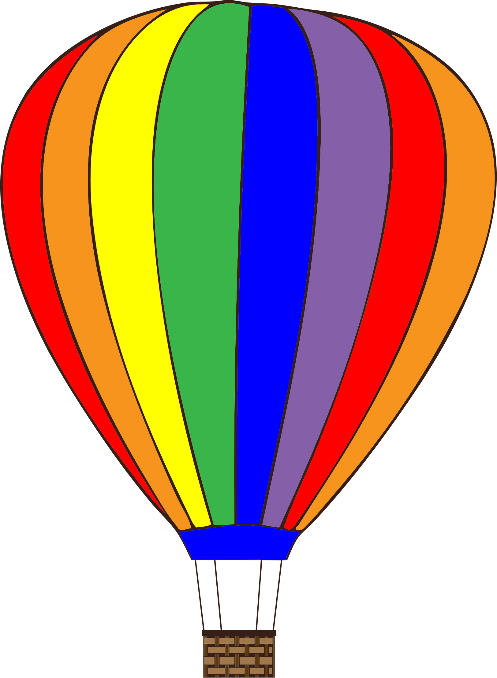 Clipart rainbow hot air balloon, Clipart rainbow hot air