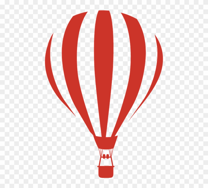Hot Air Balloon Clipart Red