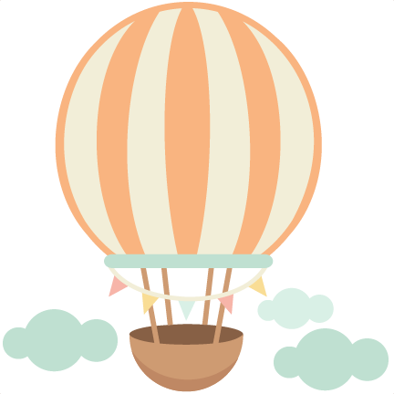 Hot Air Balloon cute scrapbook cuts SVG cutting files doodle