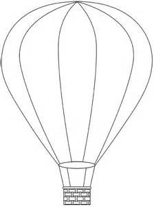 Hot air balloon printable template