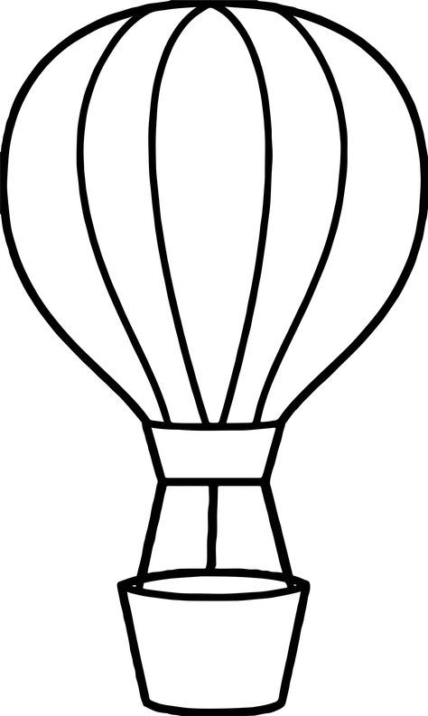 Nice Best Air Balloon Coloring Page