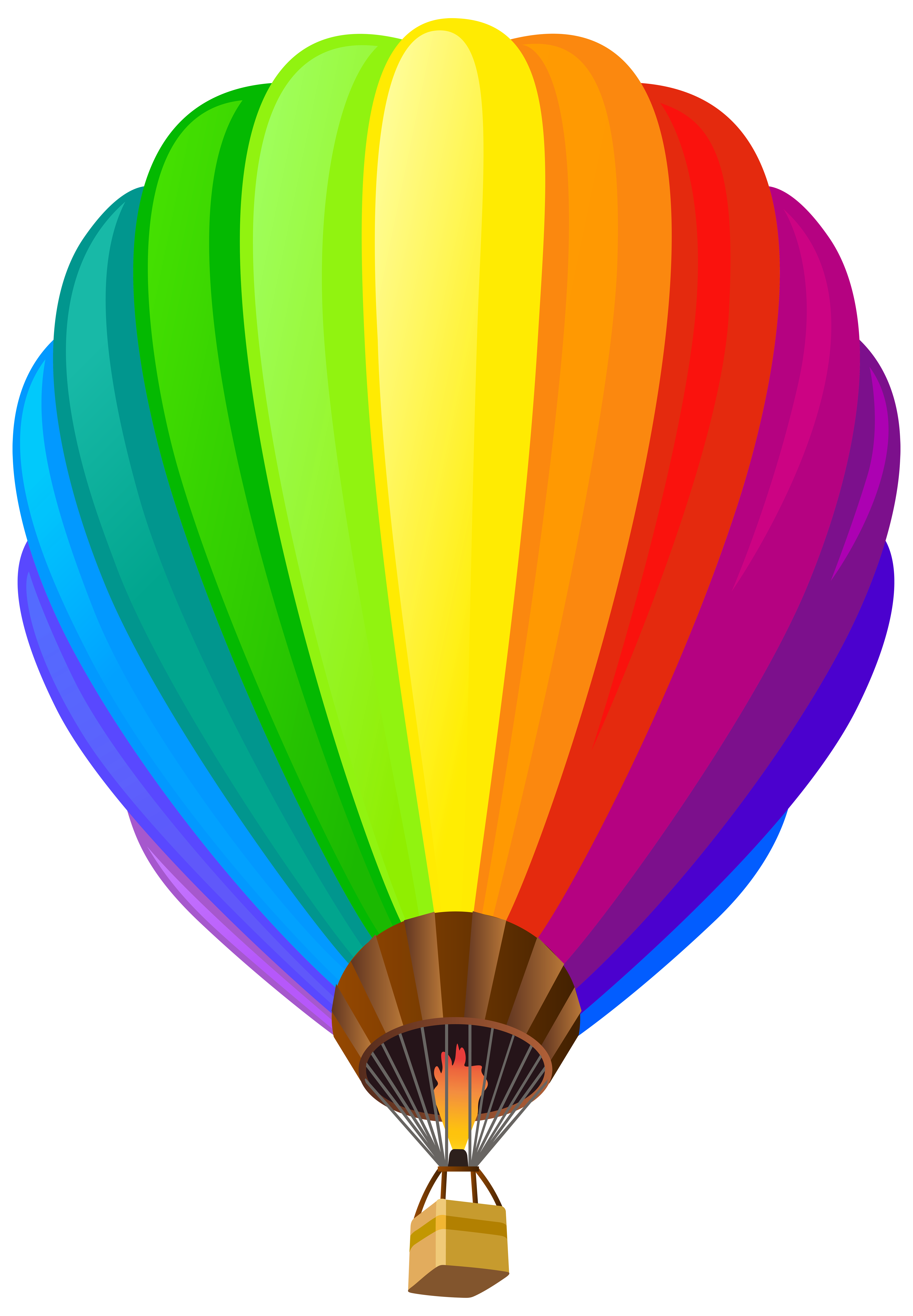 Hot Air Balloon Transparent PNG Clip Art Image