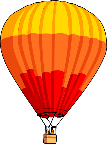 hot air balloon clipart vector