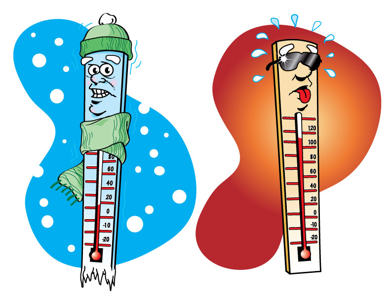 hot clipart cold