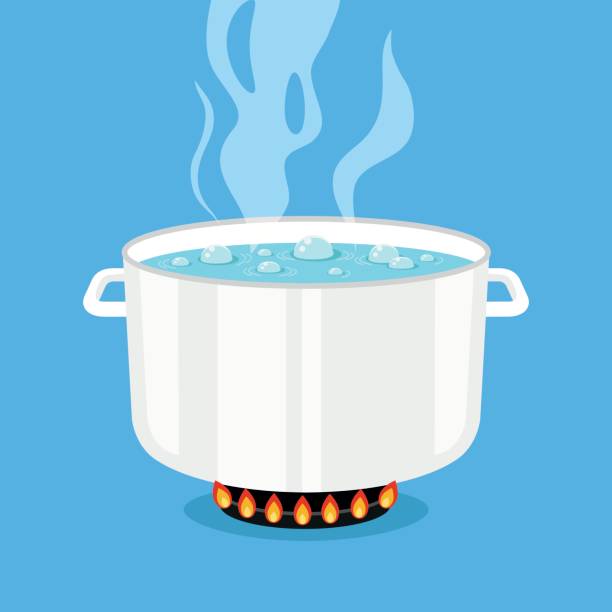 Boiling water pan.