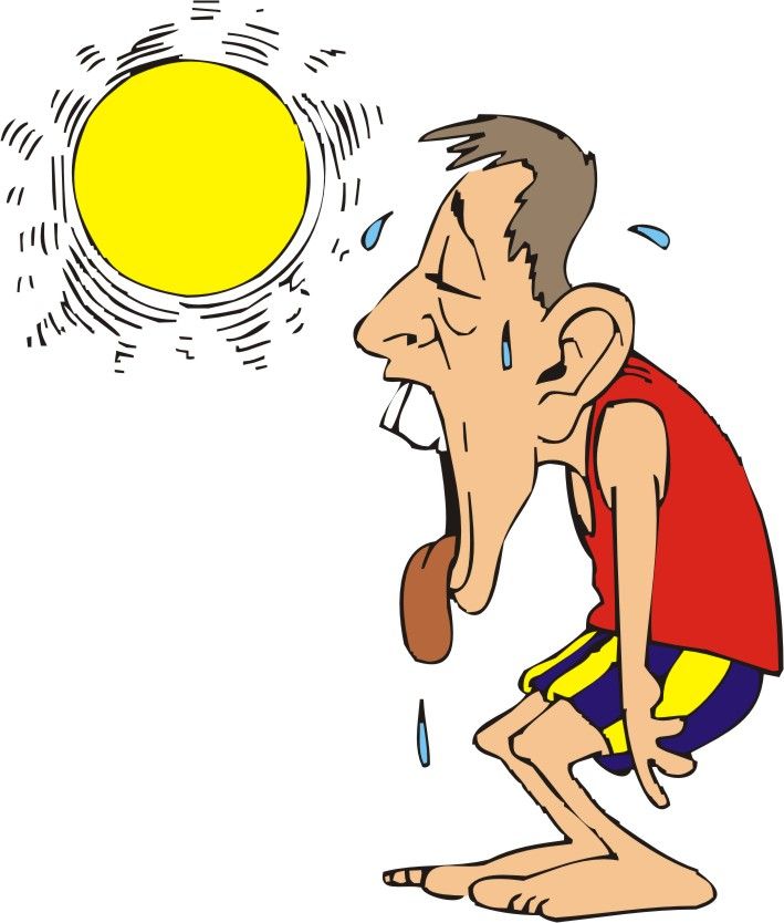 Hot weather clipart.