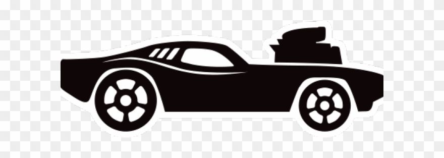 Hot Wheels Clipart Black And White