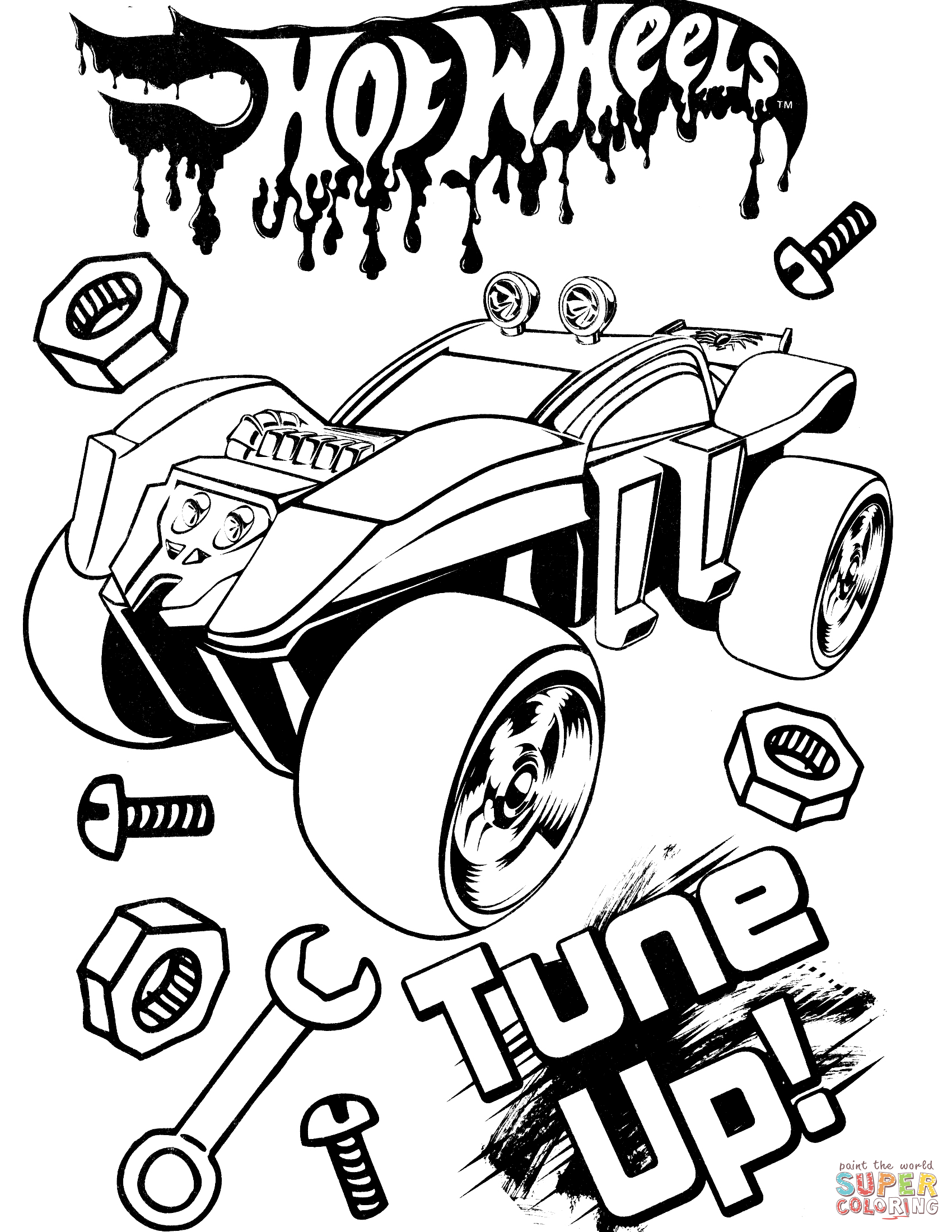 Hot Wheels coloring pages