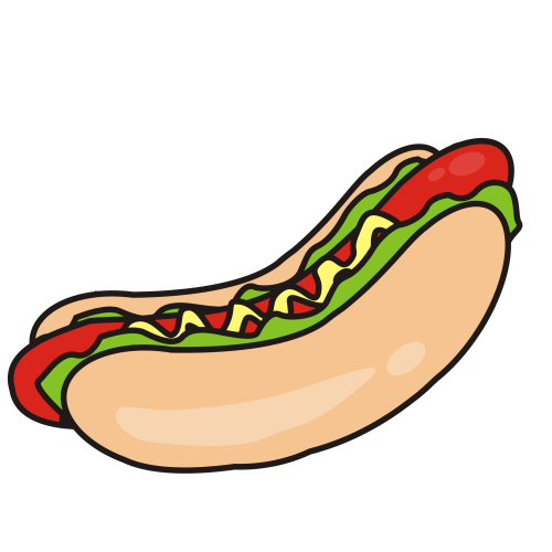 Free Hot Dog Clipart