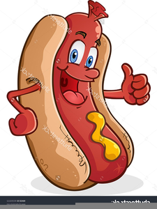 Free Cartoon Hot Dog Clipart