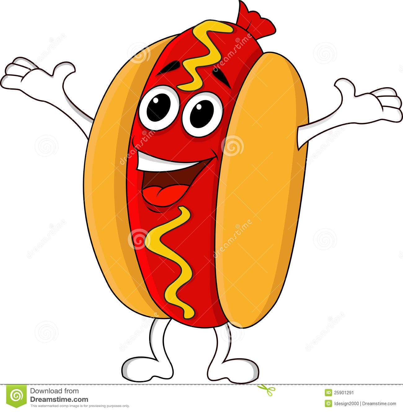 Animated hot dog