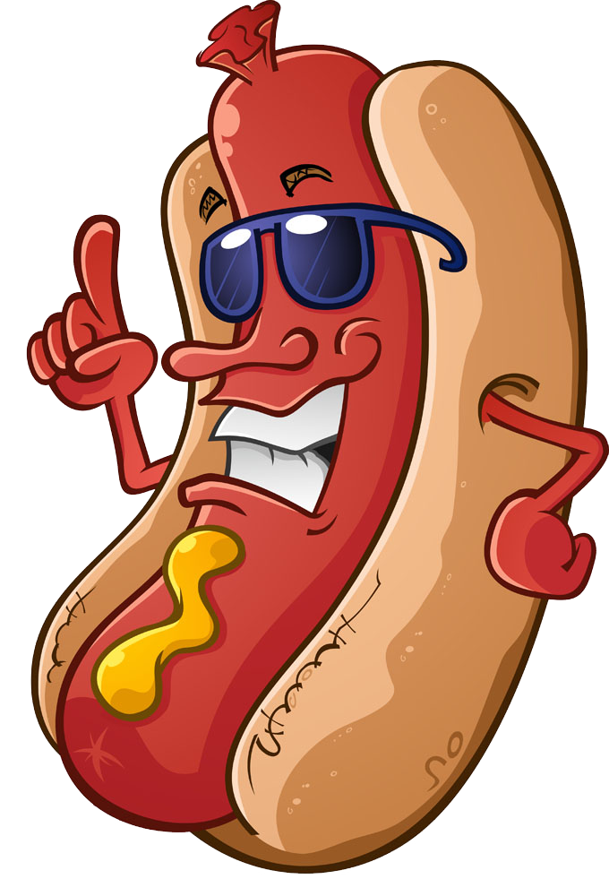 Hotdog clipart character, Hotdog character Transparent FREE