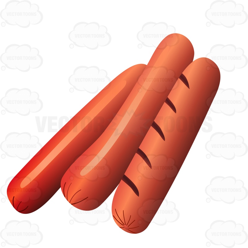 hotdog clipart red