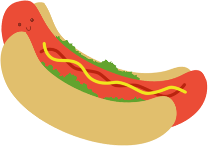 Free hotdog vector.
