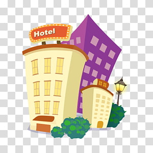 Hotel Cartoon transparent background PNG cliparts free