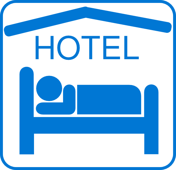 Hotel sleeping accomodation.