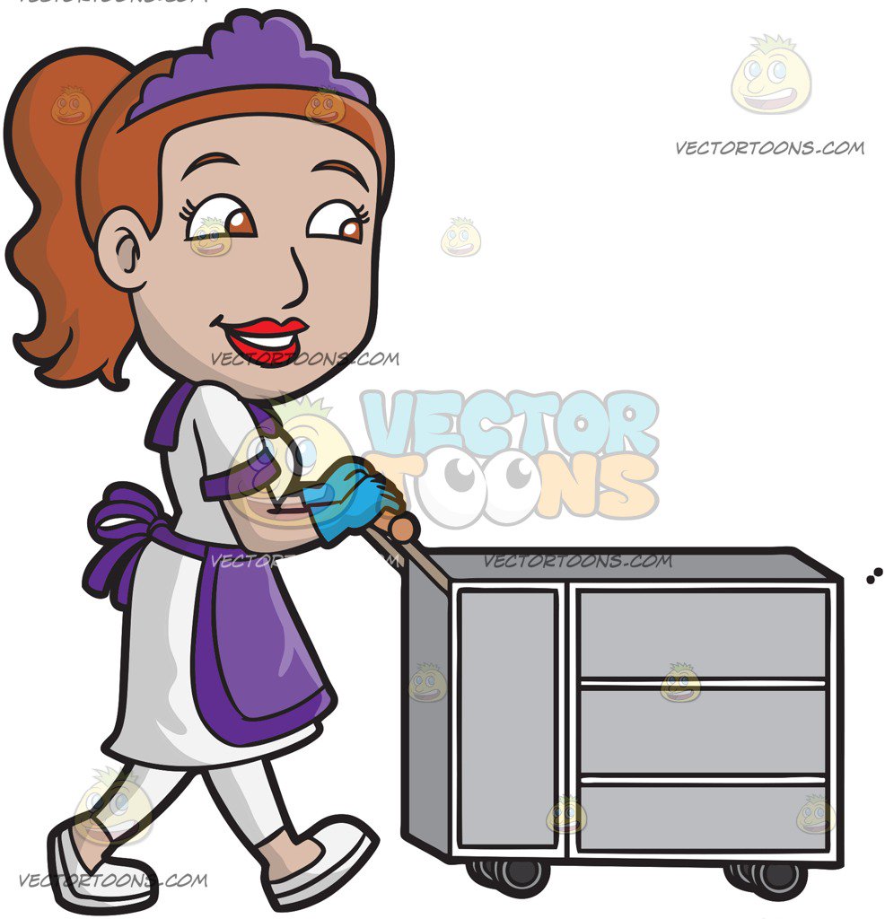 Hotel housekeeping clipart.