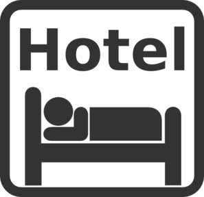 Hotel sign clip art at vector clip art free