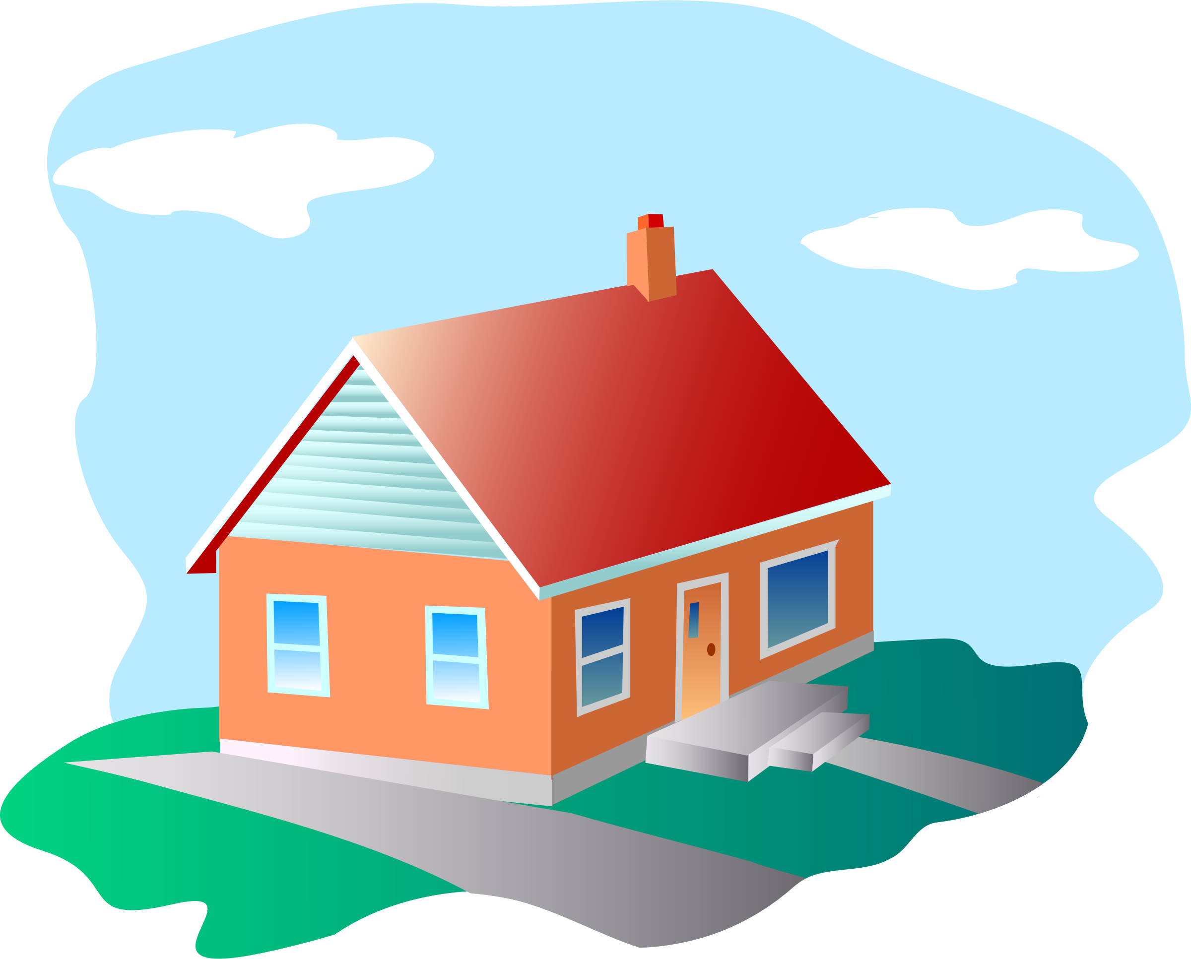 House clipart animation.