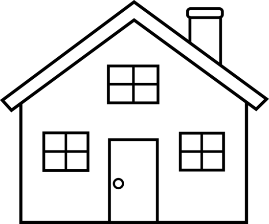 House outline clipart.