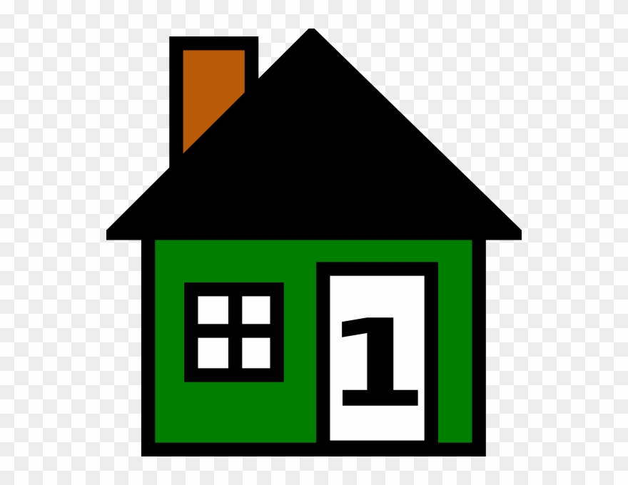 Number Green House Clip Art At Clker Com Vector Online