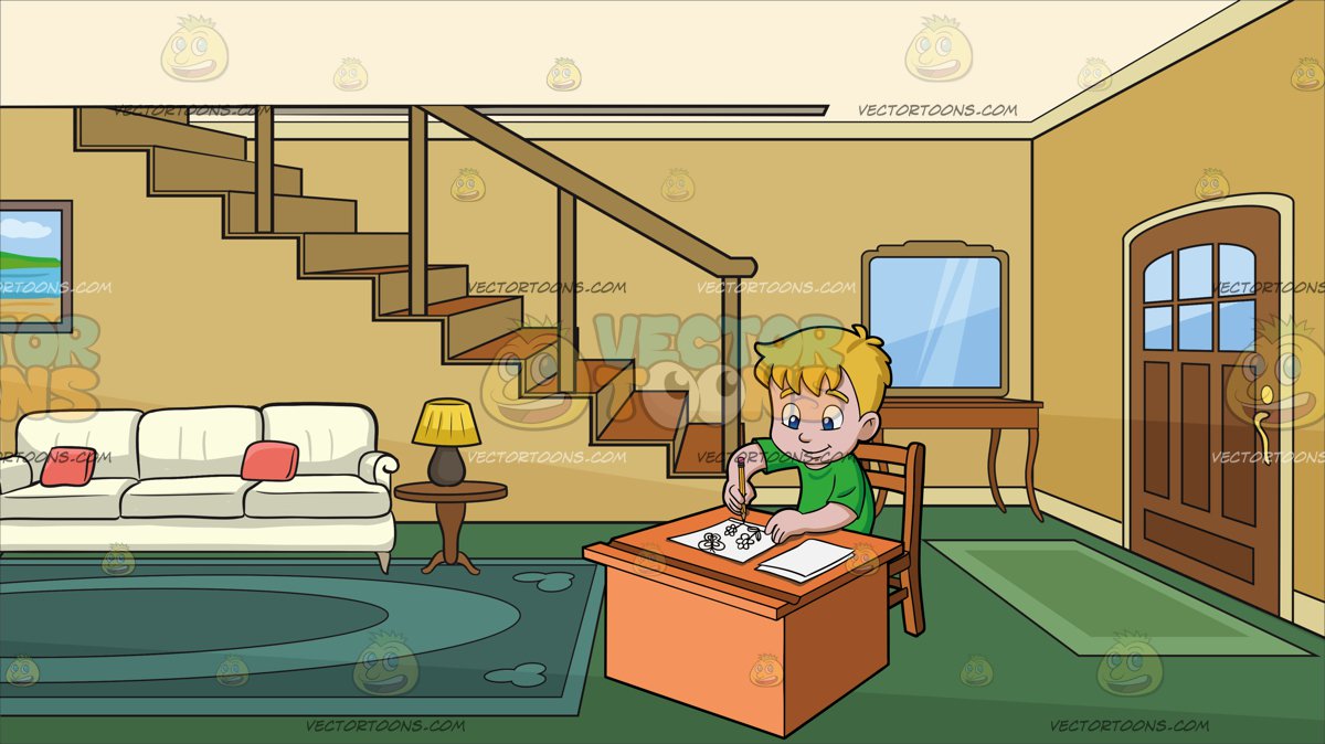 Inside the house clipart