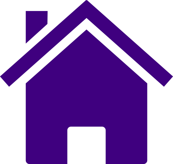 Simple Purple House Clip Art at Clker