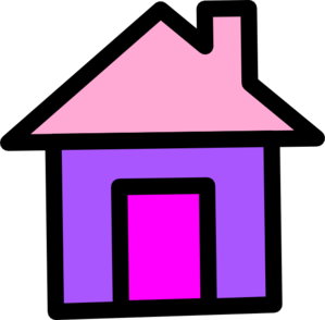 Purple house cliparts.