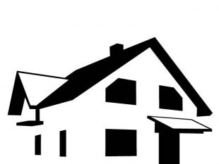 House silhouette clipart.